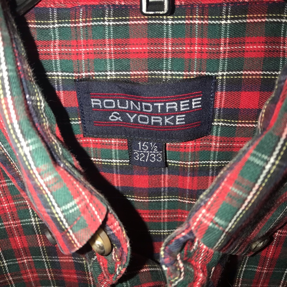 Roundtree & Yorke Button Down! Sz 151/2 32/35